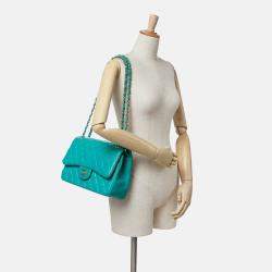 Chanel Blue Jumbo Classic Lambskin Double Flap