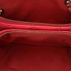 Pre Owned Chanel Pink Quilted Lambskin Double Case with Chain