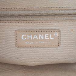Chanel Red CC Quilted Caviar Frame Shopping Tote