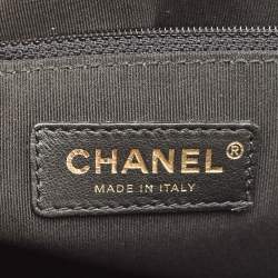 مملوكة مسبقًا Chanel Black Quilted Caviar Leather Large Boy Flap Bag