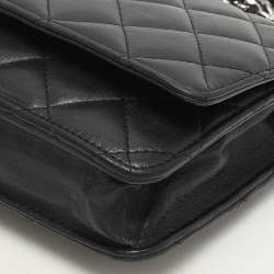 Chanel Black Quilted Leather WOC Bag