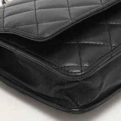 Chanel Black Quilted Leather WOC Bag