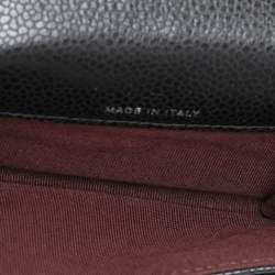 مملوكة مسبقًا Chanel Black Quilted Caviar Leather CC Card Holder