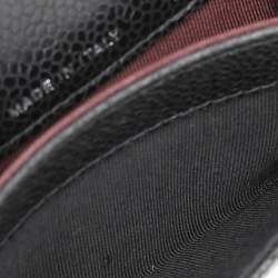 مملوكة مسبقًا Chanel Black Quilted Caviar Leather CC Card Holder