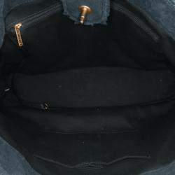 Chanel Black Chevron Canvas Cuba Patchwork Shopper Tote