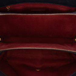 Chanel Navy Blue Paris Rome Large Sheepskin Trapezio Flap