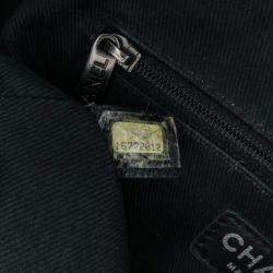 Pre Owned Chanel Blue Jumbo Iridescent Quilted Caviar Easy Flap