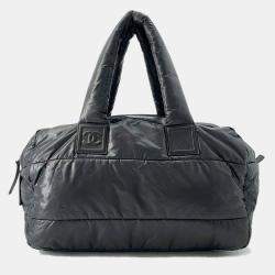 Chanel Black Nylon Coco Cocoon Tote Bag