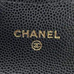 Pre Owned  Chanel  Black Caviar Leather Matelasse Belt Bag