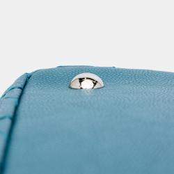 Chanel Blue Small Quilted Caviar Daily Shopping Tote