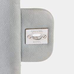 Pre Owned Chanel Grey Large Quilted Caviar Urban Companion Flap