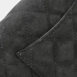  Chanel Black Suede Star Wallet On Chain 