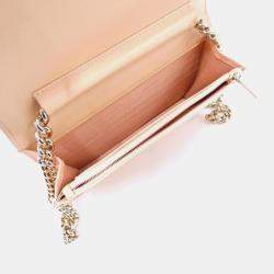 Chanel Pink Leather Boy Wallet On Chain 