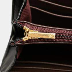Chanel Black Lambskin Classic Long Flap Wallet
