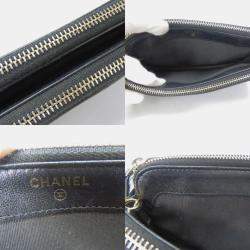 Chanel Black Lambskin Coco Mark Matelasse Stitch Shoulder Bag 
