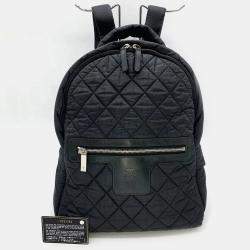 Chanel Black Nylon Quilted Coco Cocoon Backpack 