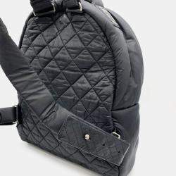 Chanel Black Nylon Quilted Coco Cocoon Backpack 
