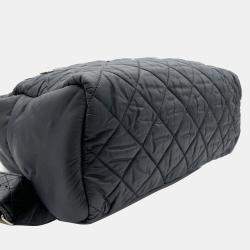Chanel Black Nylon Quilted Coco Cocoon Backpack 