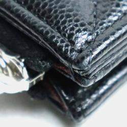 Chanel Black Caviar Leather Card Case Coin Wallet