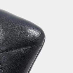 Chanel Black Lambskin Leather 19 Wallet 