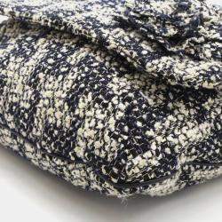 Pre Owned Chanel Multicolor Tweed Leather Camellia Chain Shoulder Bag