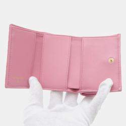 Chanel Pink Lambskin 19 Small Flap Wallet