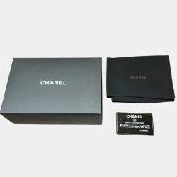 Chanel Black Lambskin Leather Tri-Fold 19 Small Flap Wallet
