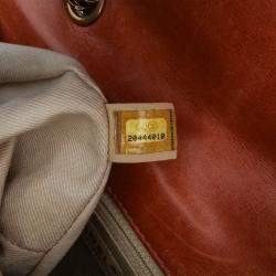 Pre Owned Chanel Brown Medium Aged Calfskin Bubble CC Flap