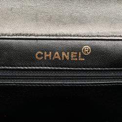 Chanel Black Jumbo Lambskin Double Sided Flap