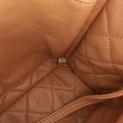 Chanel Brown Large Calfskin Stitched Urban Luxury Top Handle Bag