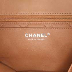 Chanel Brown Large Calfskin Stitched Urban Luxury Top Handle Bag