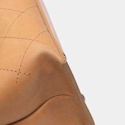 Chanel Brown Large Calfskin Stitched Urban Luxury Top Handle Bag