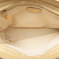 Chanel Beige CC Lambskin Chain Tote