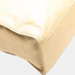 Chanel Beige CC Lambskin Chain Tote