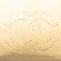 Chanel Beige CC Lambskin Chain Tote