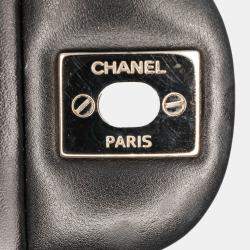 Pre Owned Chanel Black Mini Square Classic Patent Single Flap