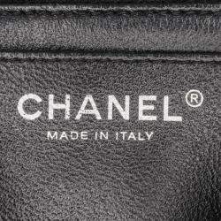 Pre Owned Chanel Black Mini Square Classic Patent Single Flap