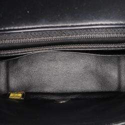 Pre Owned Chanel Black Mini Square Classic Patent Single Flap