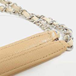 Chanel Beige Canvas and Leather Shopping Tote Bag