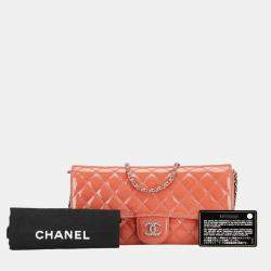 Chanel Patent Leather Coco Mark Brilliant Wallet On Chain  
