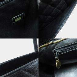 Pre Owned Chanel Black Grained Calfskin CC Tote Bag