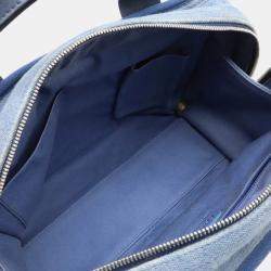 Chanel Blue Canvas Deauville Bowling Bag 