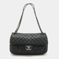 Chanel Chanel Matelasse Coco Mark Chain Shoulder Bag Leather Black