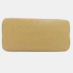 Chanel Beige Grained Calfskin Leather Tote Bag 
