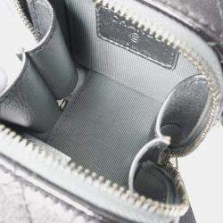 Chanel Silver Lambskin Matelasse Cube Chain Shoulder Bag