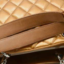  Chanel Patent Leather Gold Matelasse GST Chain Tote Bag