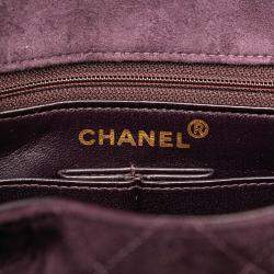 Chanel Burgundy Mini Rectangular Classic Suede Single Flap