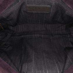 Chanel Purple Quilted Suede Union Jack Clutch with Chain