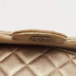 Chanel Grey Quilted Leather Mini Square Classic Flap Bag