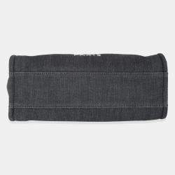 Chanel Dark Blue Denim Small Deauville Tote bag